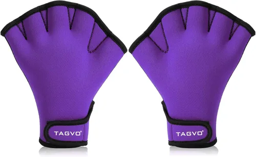 Vista 11 de TAGVO Guantes acuáticos para ayudar a la resistencia de la parte superior, guantes de natación con dedos palmeados y buena costura, sin