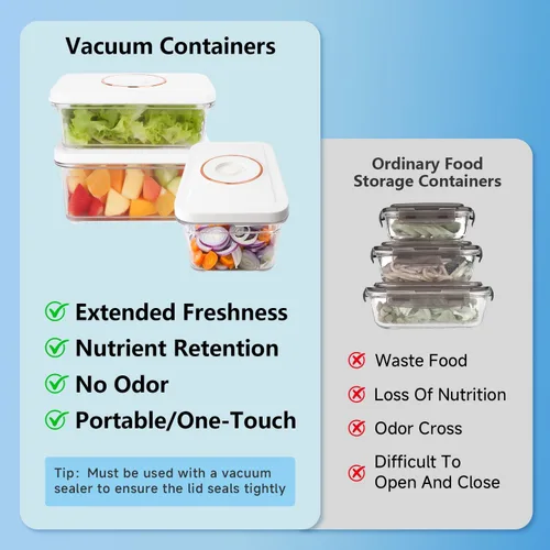Vista 5 de Vixino Sellador al vacío, sellador al vacío para alimentos, máquina compacta de sellado al vacío de mano, sellador de comidas ahorrador portátil