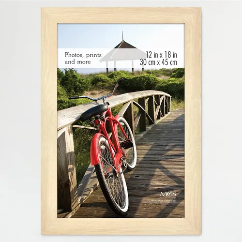 Vista 29 de MCS Marco para póster con estilo de museo, 11 x 17 pulgadas, madera de granero, vertical y horizontal, para colgar en la pared, marco grande