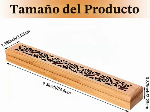 Vista 2 de Jeffbaubl - Caja de incienso de bambú (2 unidades)