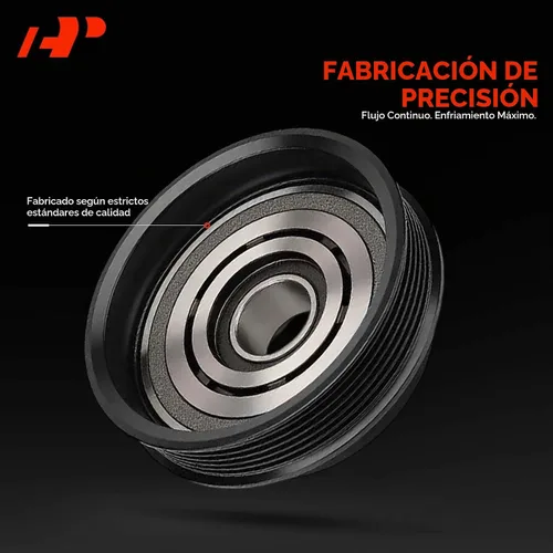 Vista 4 de Kit de embrague de compresor de A/C de A-Premium compatible con Dodge Charger 2006-2010, Challenger 2008-2010, Magnum 2005-2008 y Chrysler 300