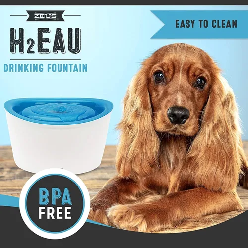 Vista 6 de Fuente de agua para perros, diseño fresco y claro, de Dogit, Blanco Fuente de agua potable grande con filtro purificador