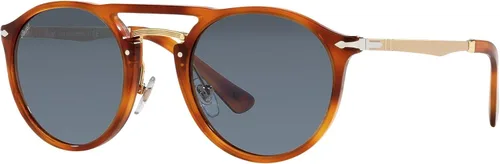 Vista 2 de Persol PO3264S - Gafas de sol redondas MieleAzul Antiguo