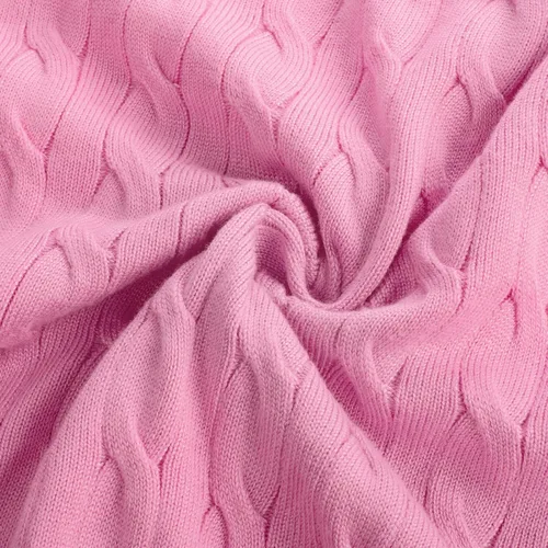 Vista 6 de GRACE KARIN Suéteres tipo cárdigan de punto trenzado para mujer, trajes Rosa