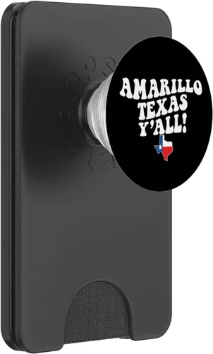 Vista 7 de Amarillo Texas Y'all TX Southern Accent Vacation PopSockets Adhesive PopGrip