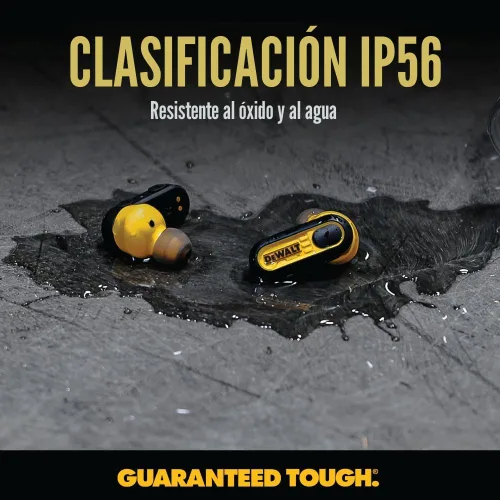 Vista 7 de DEWALT Ultimate Jobsite Audio Bundle Auriculares inalámbricos, altavoz de clip y auriculares con banda para el cuello