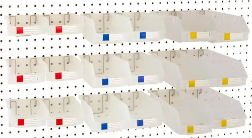 Vista 14 de Papeleras de Pegboard – tamaños 3.5", 5", o 7