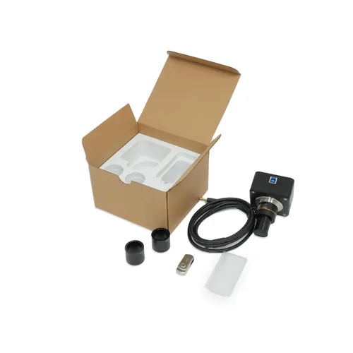 Vista 8 de Swift Cámara de microscopio USB 3.0 de 20 MP con lente reductora y kit de calibración, ocular digital para microscopios compuestos y estéreo