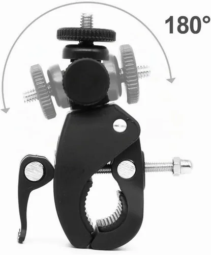 Vista 2 de trípode con abrazadera grande para cámara para monitor LCD de pared, cámara DSLR y DV
