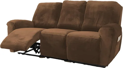 Vista 8 de NORTHERN BROTHERS Fundas para sillas reclinables, fundas elásticas para sofá reclinable, fundas de terciopelo para silla Lazy Boy, funda de sofá