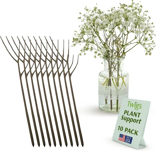 Vista 14 de Estacas de soporte para plantas para uso en interiores y exteriores, alternativa duradera de enrejado para plantas trepadoras y en maceta