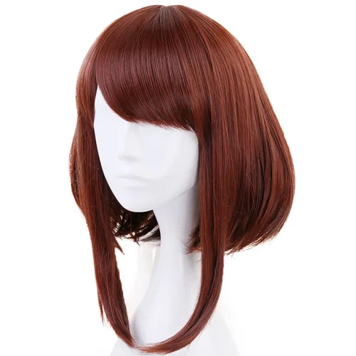 Vista 3 de Anogol - Gorra + Peluca azul de cabello lacio para cosplay