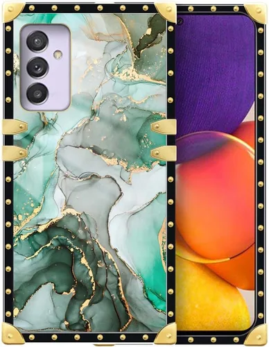 Vista 20 de Funda compatible con Samsung Galaxy A03S 4G, TPU suave de lujo y parte trasera de policarbonato duro para niñas y mujeres, funda protectora a prueba