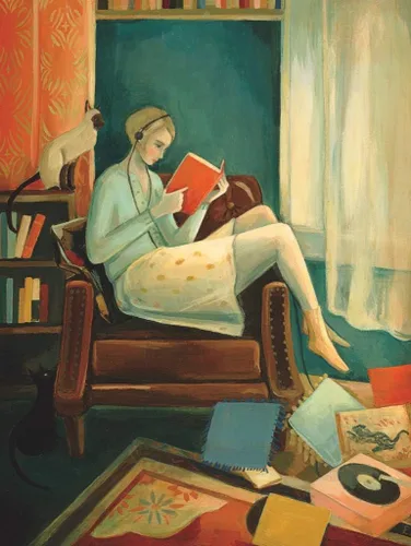 Vista 2 de New York Puzzle Company - Dream World Eleanor's Room - Rompecabezas de 1000 piezas para noches de juego familiares por Emily Winfield Martin