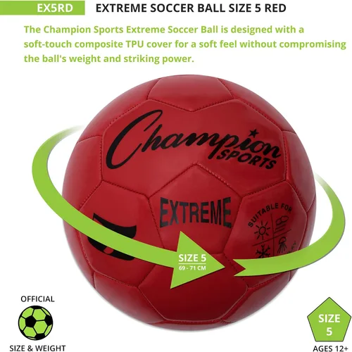 Vista 3 de Champion Sports Extreme Series - Pelota de fútbol compuesto Tamaños 3, 4, 5 en varios