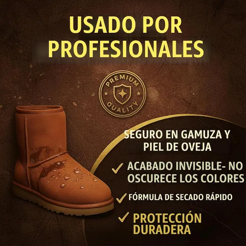 Vista 3 de Eagle Spray protector de gamuza y nobuck de 8.5 fl oz – Spray impermeable compatible con botas y chaquetas UGG Protege del agua, manchas, suciedad