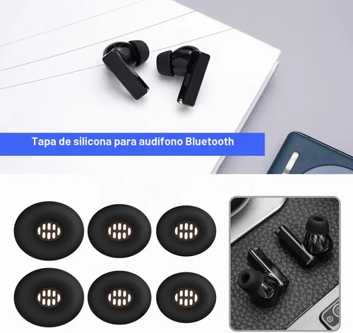 Vista 2 de 3 pares de almohadillas de silicona compatibles con Huawei FreeBuds Pro Earphones Soft Eartips Earpads Ear Cap Ear Plug L/M/S 1 par de cada