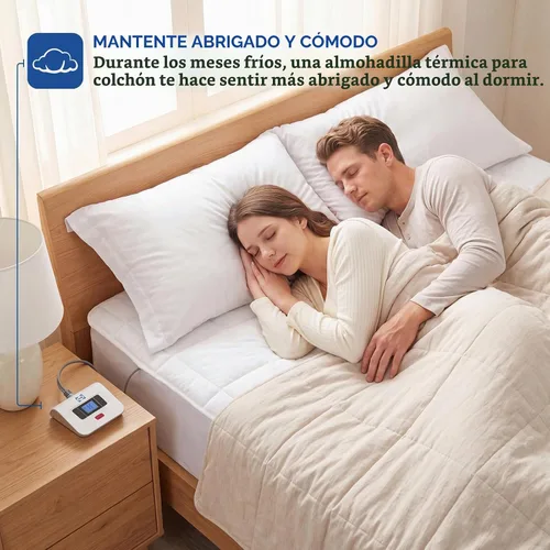 Vista 3 de Sealy - Protector de colchón eléctrico tamaño Queen 10 ajustes de calor, lavable a máquina