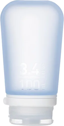 Vista 30 de Humangear GoToob, pequeño padre, Agua (Aqua)), HG3161 Refillable & Leak-Proof Silicone Travel Size Bottles with Locking Cap for Toiletries