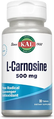 Vista 2 de KAL Tabletas de L-carnosina de 500 mg, 30