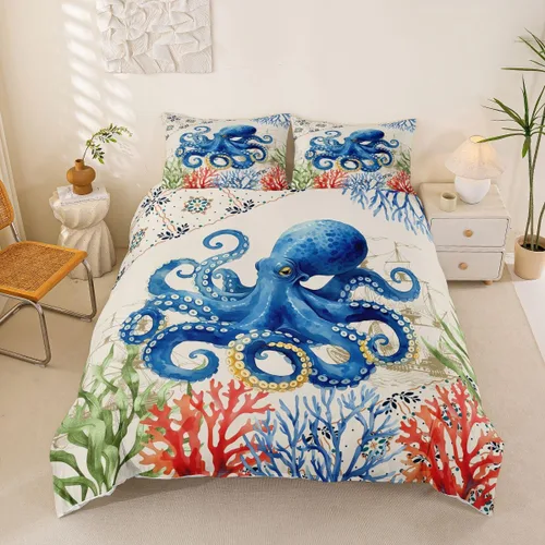 Vista 20 de Juego de ropa de cama de piel de vaca para niños y niñas, funda de edredón con estampado de estrellas de piel de vaca occidental, funda de edredón