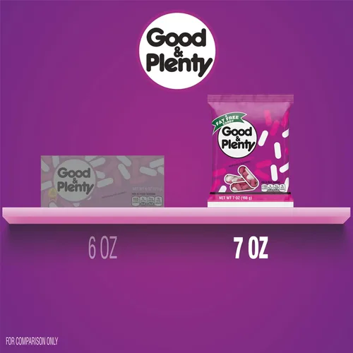 Vista 7 de Good & Plenty Regaliz sin grasa, bolsa de caramelos, 7 onzas
