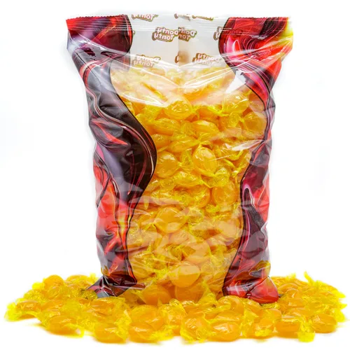 Vista 11 de Caramelo duro Butterscotch de 1 libra, bolsa a granel, sabor dulce y mantecoso, discos de botones de caramelos, envueltos individualmente (78 piezas)