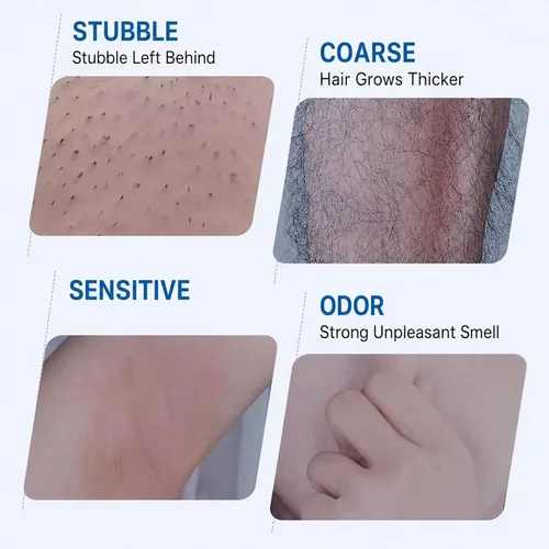 Vista 3 de Crema de depilación enfriadora con hielo para pieles sensibles, 3.53 oz