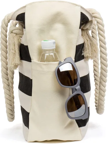 Vista 7 de Malirona Bolso grande de viaje a la playa con asa de cuerda de algodón, XL, Casual