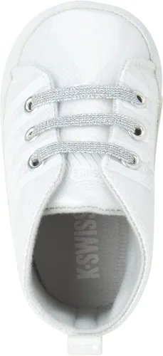 Vista 5 de K-Swiss Tenis para bebé niña Zapatos ligeros de suela suave Tenis de primera caminante para bebés niñas (0-12 meses)