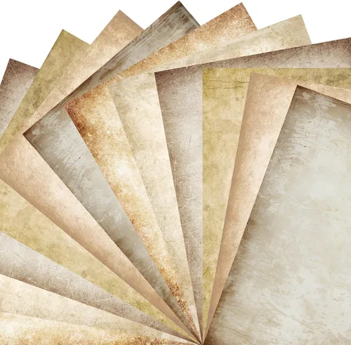 Vista 7 de 48 hojas de papel pergamino añejado A4, antiguo, doble cara, suave para inyección de tinta e impresión láser, ideal para escribir, invitaciones