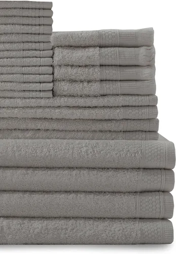 Vista 7 de Baltic Linen Juego de toallas de 100 % algodón, 4 toallas de baño, 4 toallas de mano, 4 puntas de los dedos con flecos, 12 toallas pequeñas