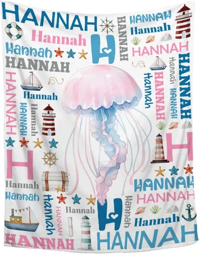 Vista 21 de Manta de conejo personalizada para niños y niñas, manta de bebé ultra suave, regalo personalizado, decoración de manta con nombre, 30 x 40 pulgadas