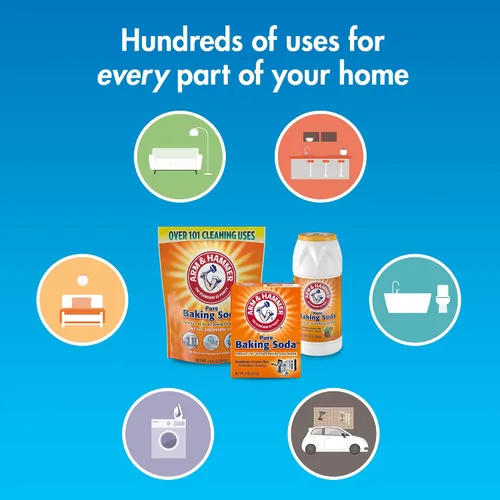 Vista 4 de Arm & Hammer Bicarbonato de sodio puro, 8 onzas, paquete de 2