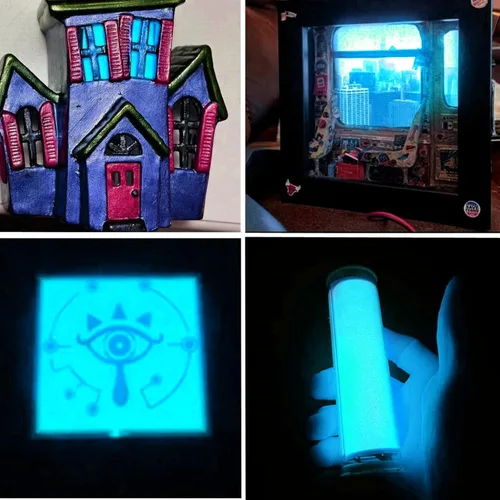Vista 3 de Panel LED flexible, hoja de panel electroluminiscente, cinta EL cortable suave para máscara de ojos, cosplay, decoración de fiesta, bricolaje