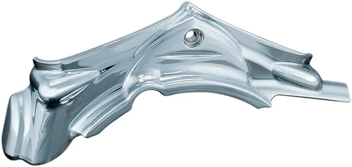 Vista 2 de Kuryakyn 8140 Accesorio para motor de motocicleta: cubierta de base de cilindro para motocicletas Harley-Davidson Evo Big Twins 1984-1999, cromada
