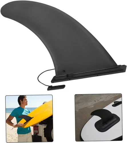 Vista 8 de Aleta de paddleboard extraíble para kayak, tabla universal de plástico, impermeable, accesorios inflables de pie, 8.5 x 7.1 x 1.4 pulgadas