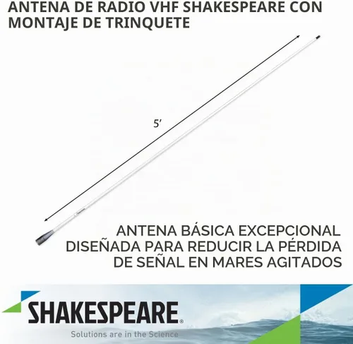 Vista 2 de Shakespeare 396-1 Antena VHF de 5