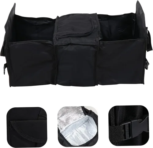 Vista 9 de SUPVOX Caja plegable para vehículo contenedor de comestibles Suv Trunk Organizer Coches Coches Auto Car Trunk Organizer Collapse Storage Bins Funda
