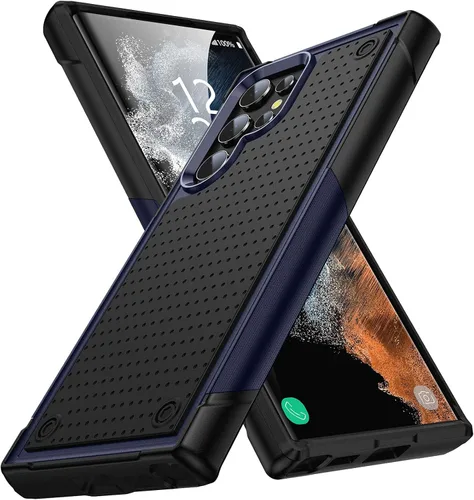 Vista 13 de Funda diseñada para Samsung Galaxy S22 Ultra, regalo de grado militar, resistente a caídas, resistente a prueba de golpes, para Galaxy S22 Ultra
