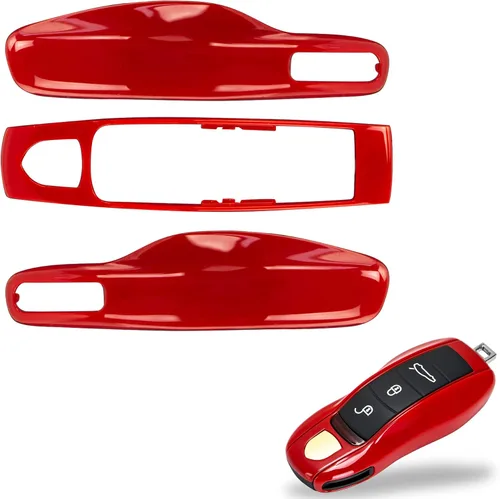 Vista 21 de Funda de llavero pintada de 3 piezas de repuesto - Compatible con llavero Porsche, MK1 (Gris Ágata)