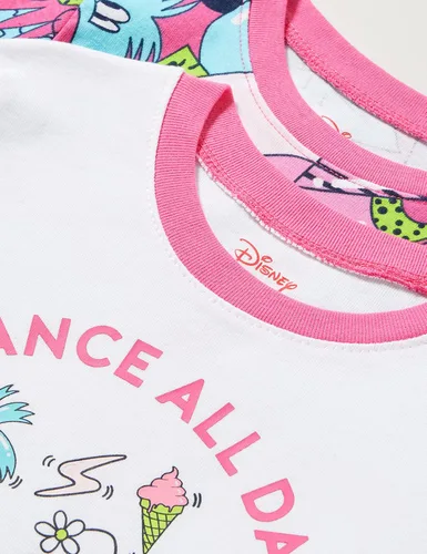 Vista 2 de Spotted Zebra Disney Marvel Star Wars Frozen Conjunto de pijama de algodón ajustado para niñas y niños pequeños