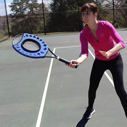 Vista 7 de Entrenador OnCourt OffCourt Sweet Spot - Aprende a golpear el centro de tu ayuda de entrenamiento de raqueta o tenis