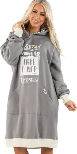 Vista 85 de Lazy One Sudadera con capucha de gran tamaño, ropa de dormir cómoda, vestido de suéter para mujer