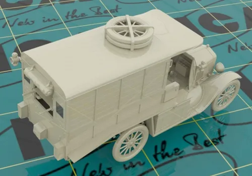 Vista 4 de ICM ICM35665 1:35-Modelo T 1917 Ambulancia, WWI AAFS Car