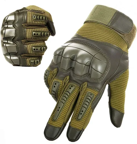 Vista 7 de Guantes tácticos pantalla táctil motocicleta dedo completo ciclismo moto ATV caza senderismo equitación escalada trabajo operativo deportes guantes
