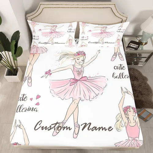 Vista 10 de Erosebridal Sábanas de baloncesto rosa para niños y niñas, sábana bajera con temática deportiva, tamaño individual, sábanas para canchas de pelota