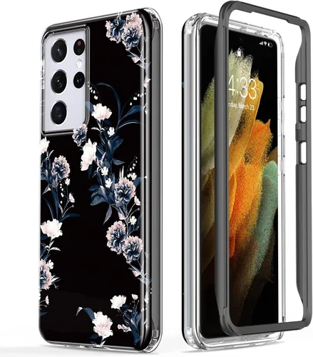 Vista 22 de Esdot Funda para Samsung Galaxy S21 Ultra, Grado Militar Pasa Prueba de Caída de 21 pies, Cubierta Resistente con Diseños de Moda para Mujeres