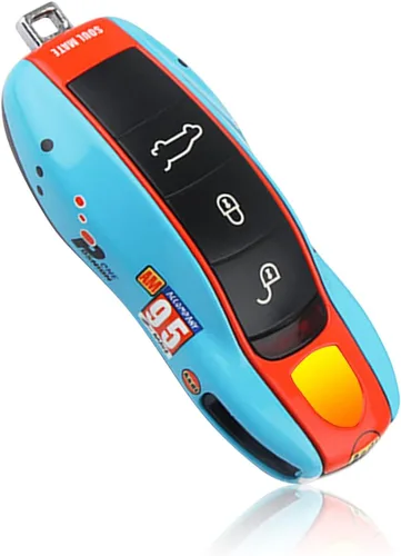 Vista 11 de Funda para llaves Porsche Panamera 911, llavero de protección de llave de coche para Porsche Cayenne Taycan Gris precise cutouts soft leather