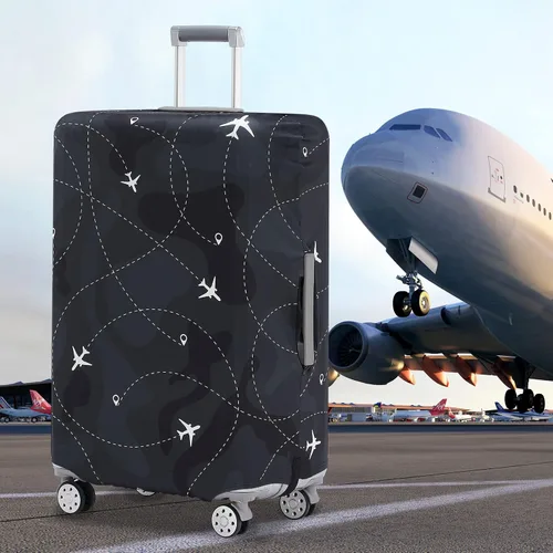 Vista 5 de Travelkin - Funda para equipaje lavable, protector de maleta, antiarañazos, se adapta a equipaje de 18 a 32 pulgadas